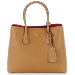 prada tan handbag